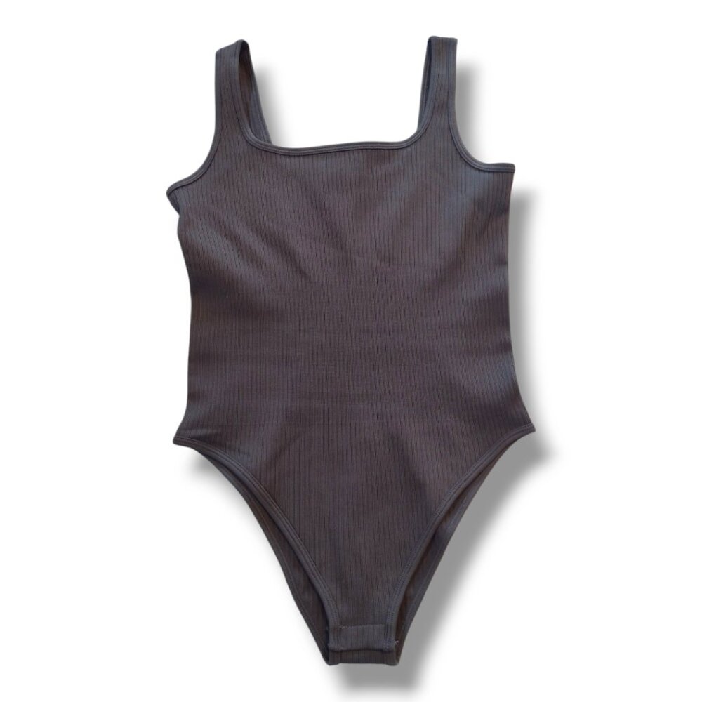 OQQ Ribbed Tank Bodysuit
